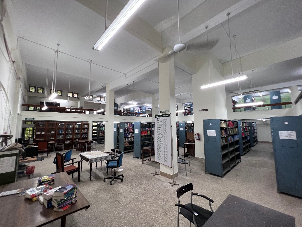 Interior of library building